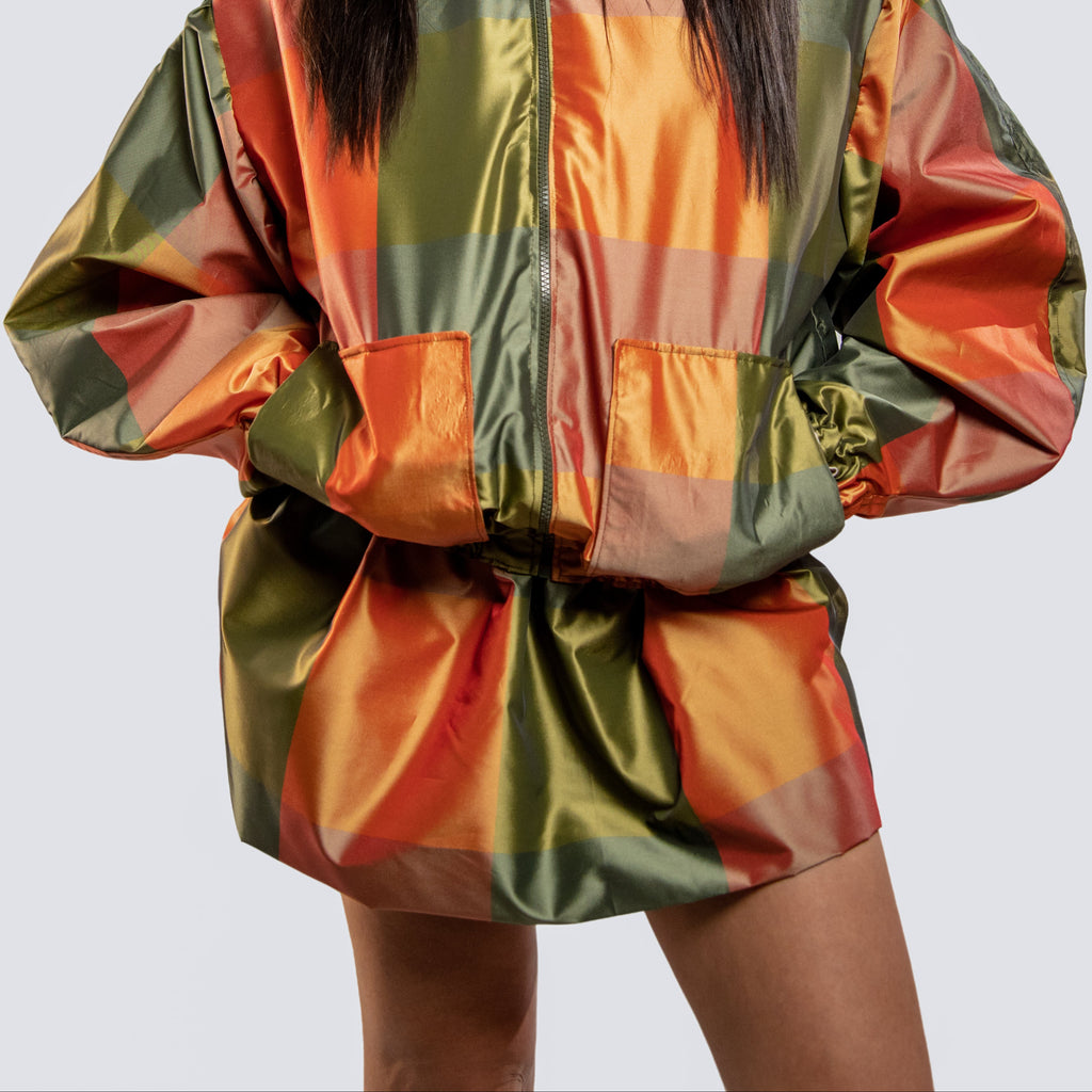 Skirt: Tangerine green KUJO