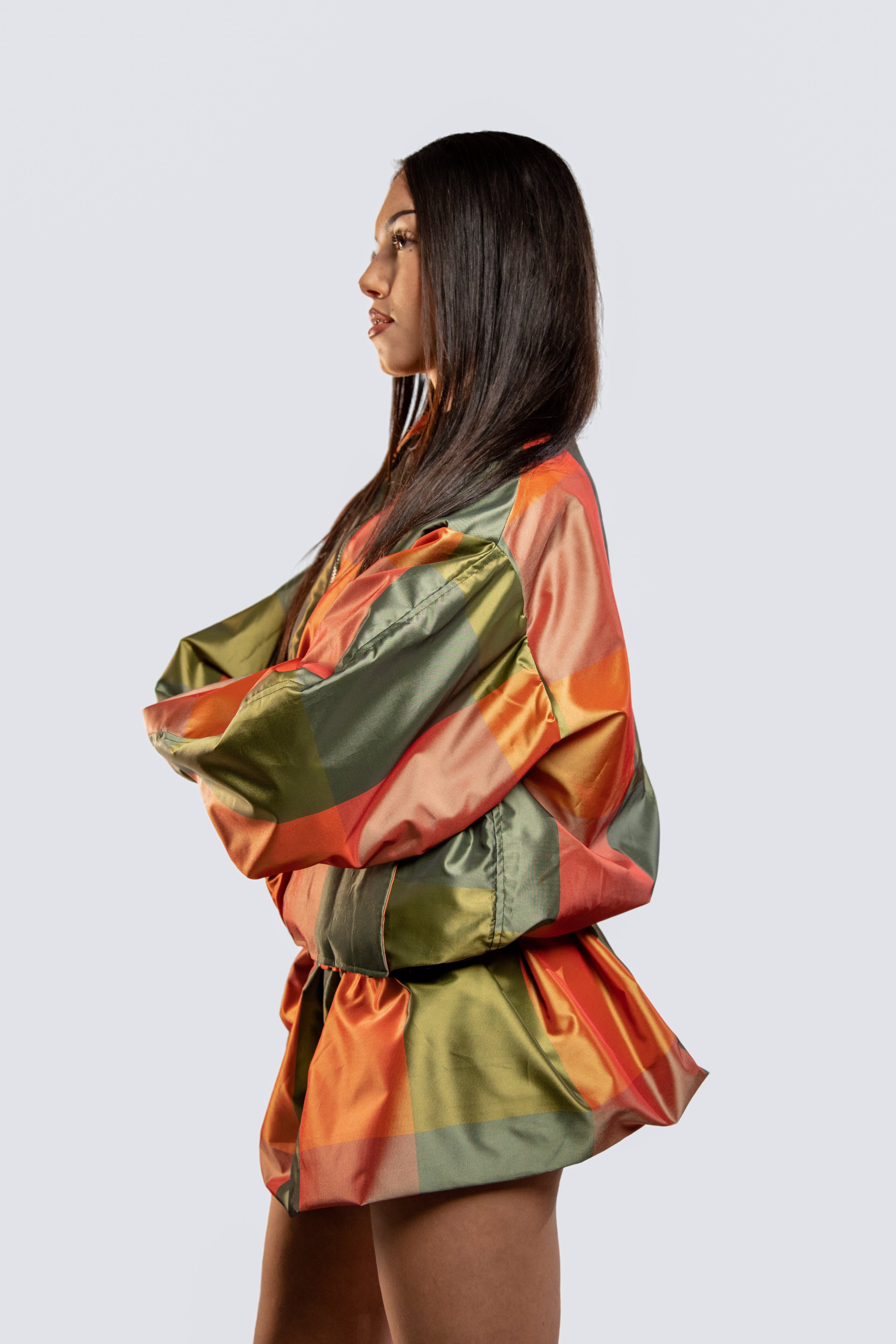 Skirt: Tangerine green KUJO