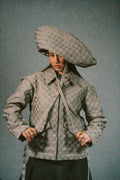 Oversize brown grey sailor hat : DAMI