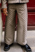 Brown gray pants : DAMI